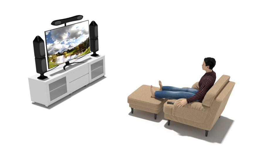How far away from a 40-inch TV should you sit?